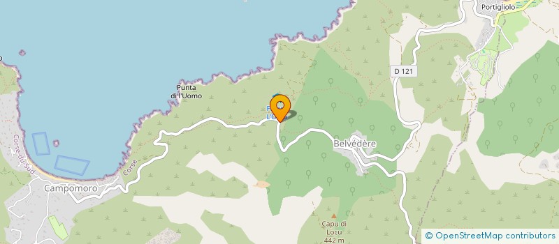 localisation de l'entreprise MONSIEUR CONSTANTIN SERAFINI  BELVEDERE-CAMPOMORO