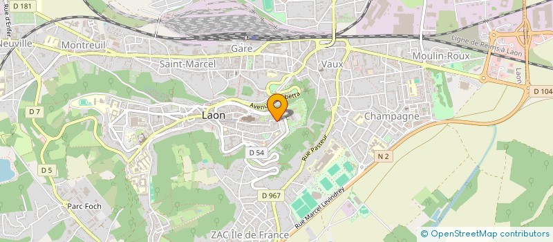 localisation de l'entreprise MONSIEUR CORANTIN DEROUET à LAON