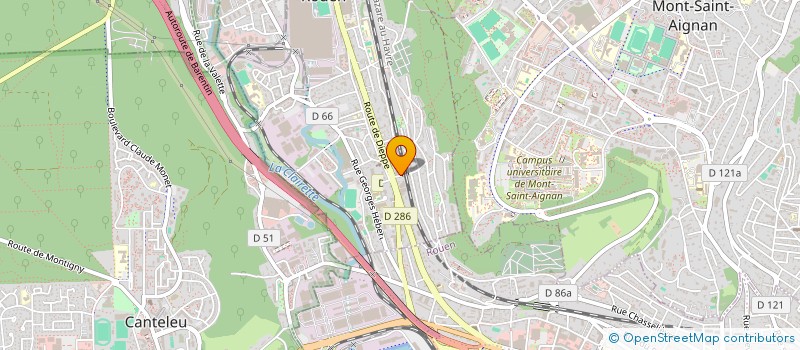 localisation de l'entreprise MONSIEUR CORANTIN LEFAUX  DEVILLE-LES-ROUEN