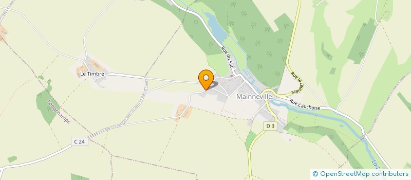 localisation de l'entreprise MONSIEUR CORANTIN LESUEUR  MAINNEVILLE