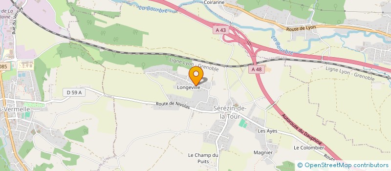 localisation de l'entreprise MONSIEUR CORANTIN MUET  SEREZIN-DE-LA-TOUR