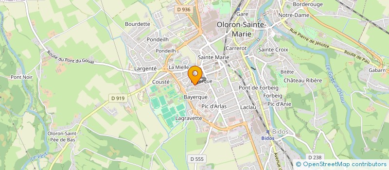 localisation de l'entreprise MONSIEUR CORANTIN POURTAU  OLORON-SAINTE-MARIE