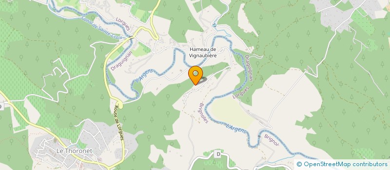 localisation de l'entreprise MONSIEUR CORDEL DONATI  LE THORONET