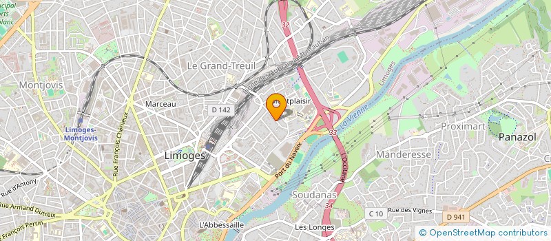 localisation de l'entreprise MONSIEUR CORENTHIN THILLOY à LIMOGES