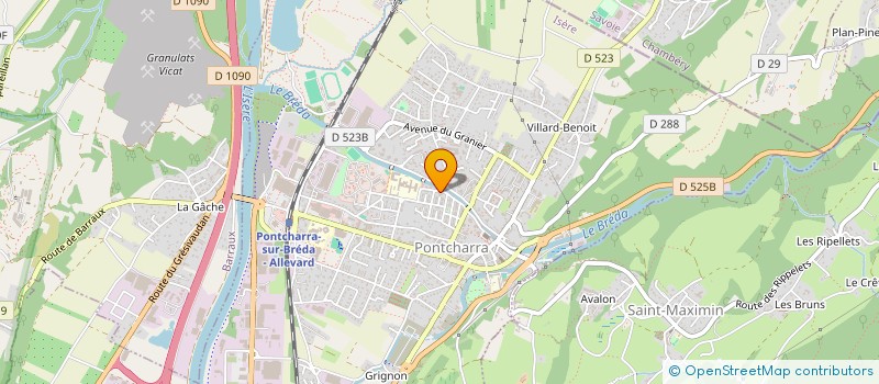 localisation de l'entreprise MONSIEUR CORENTIN AMIEZ  PONTCHARRA