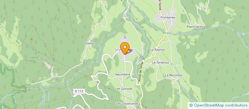 localisation de l'entreprise MONSIEUR CORENTIN ANDREVON  FAVERGES-SEYTHENEX