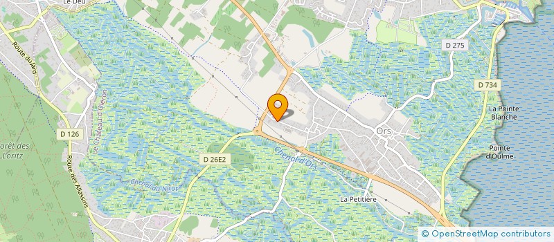 localisation de l'entreprise MONSIEUR CORENTIN AUBRIERE à LE CHATEAU-D'OLERON