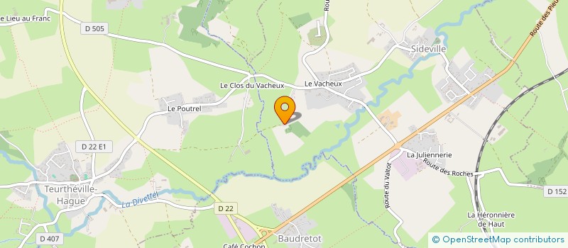 localisation de l'entreprise MONSIEUR CORENTIN BACHELLEREAU  SIDEVILLE