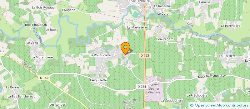 localisation de l'entreprise MONSIEUR CORENTIN BAHUAUD  MOUZILLON