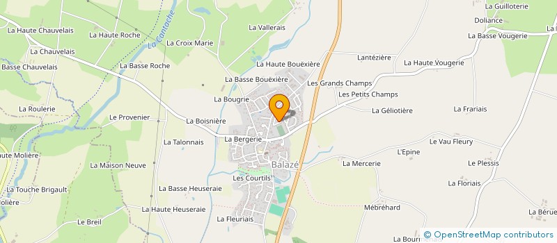localisation de l'entreprise MONSIEUR CORENTIN BARDAINE  BALAZE