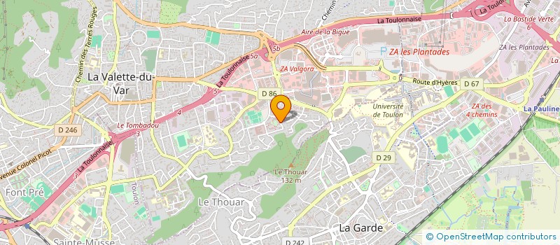localisation de l'entreprise MONSIEUR CORENTIN BARELLE à LA VALETTE-DU-VAR