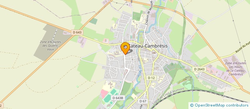 localisation de l'entreprise MONSIEUR CORENTIN BARRAS  LE CATEAU-CAMBRESIS