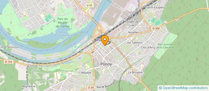 localisation de l'entreprise MONSIEUR CORENTIN BARRE  POISSY