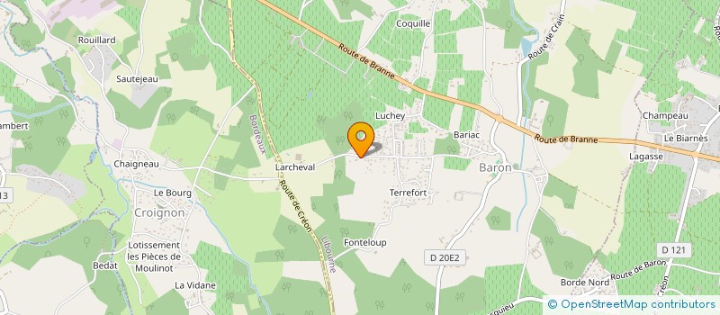 localisation de l'entreprise MONSIEUR CORENTIN BATAILLEY  BARON