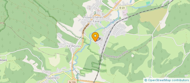 localisation de l'entreprise MONSIEUR CORENTIN BEAUFORT  PROVENCHERES-ET-COLROY