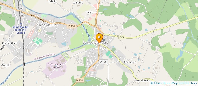 localisation de l'entreprise MONSIEUR CORENTIN BELMOND à LA ROCHE-CHALAIS