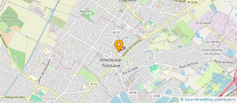 localisation de l'entreprise MONSIEUR CORENTIN BELVEAUX à VILLENEUVE-TOLOSANE