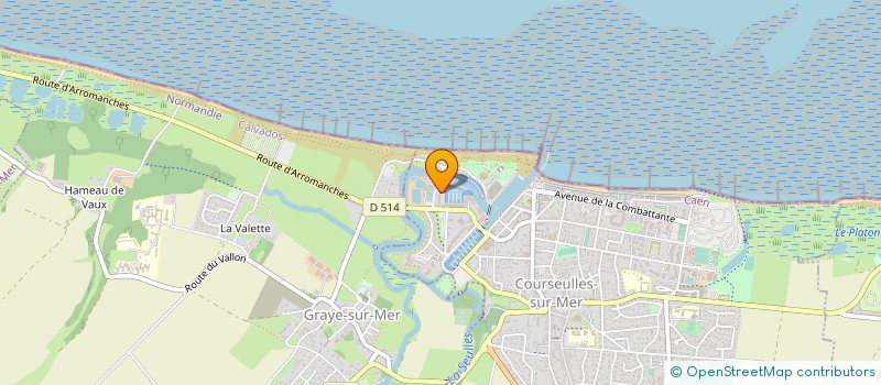 localisation de l'entreprise MONSIEUR CORENTIN BENOIST  COURSEULLES-SUR-MER