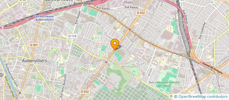 localisation de l'entreprise MONSIEUR CORENTIN BERNOT  AUBERVILLIERS