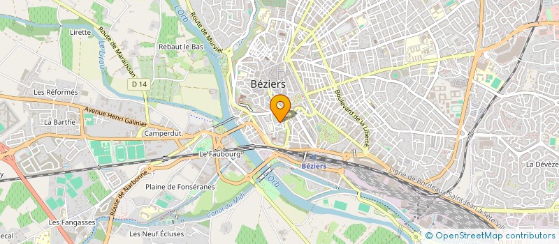 localisation de l'entreprise MONSIEUR CORENTIN BLAIRY  BEZIERS