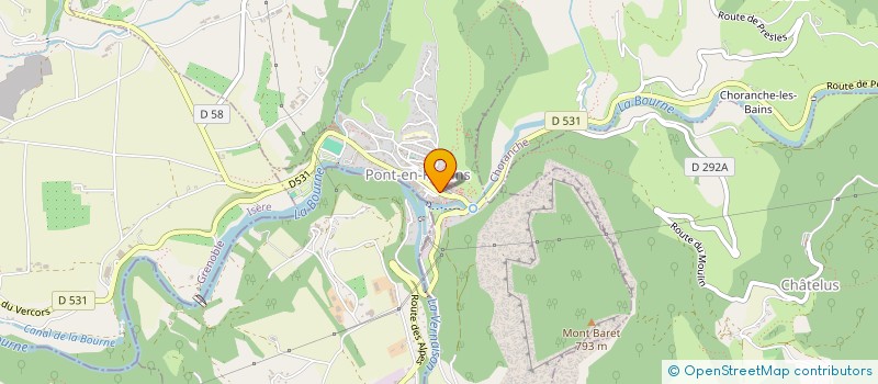 localisation de l'entreprise MONSIEUR CORENTIN BLANC  PONT-EN-ROYANS