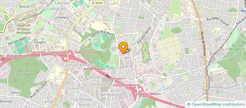 localisation de l'entreprise MONSIEUR CORENTIN BOISSET  TALENCE