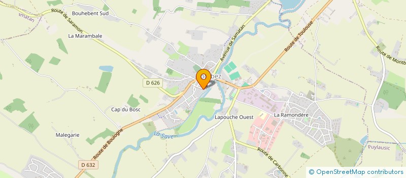 localisation de l'entreprise MONSIEUR CORENTIN BONHOMME  LOMBEZ