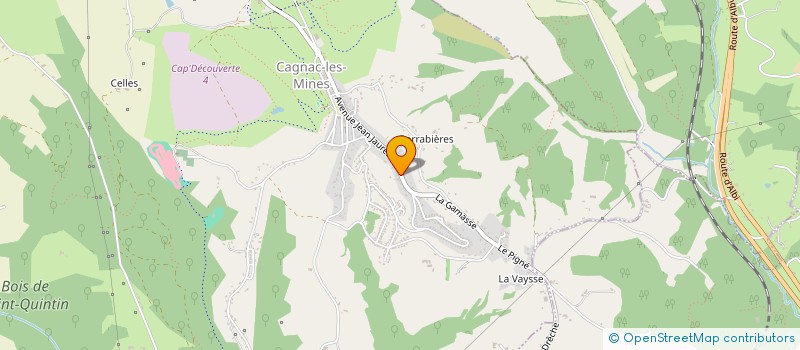 localisation de l'entreprise MONSIEUR CORENTIN BOREL  CAGNAC-LES-MINES