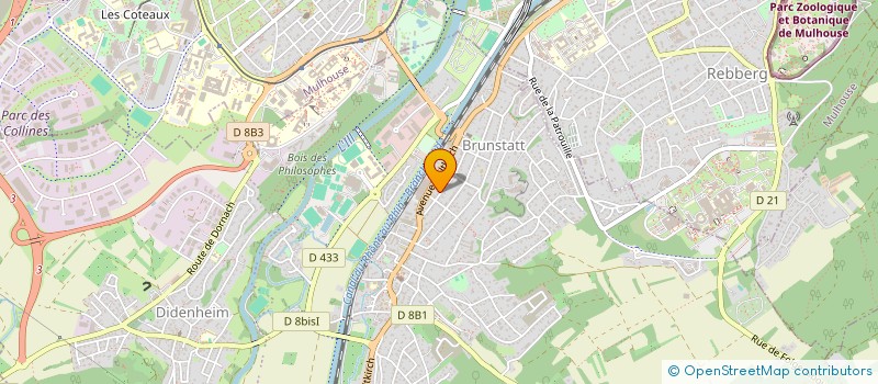 localisation de l'entreprise MONSIEUR CORENTIN BORRACCINO  BRUNSTATT-DIDENHEIM