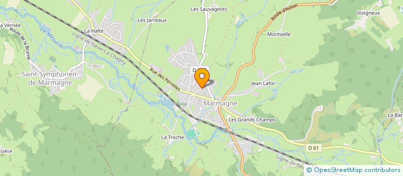 localisation de l'entreprise MONSIEUR CORENTIN BOUCHET  MARMAGNE