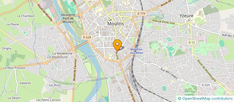 localisation de l'entreprise MONSIEUR CORENTIN BOUDOU à MOULINS