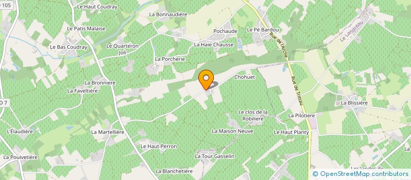 localisation de l'entreprise MONSIEUR CORENTIN BOURGET  LE LOROUX-BOTTEREAU