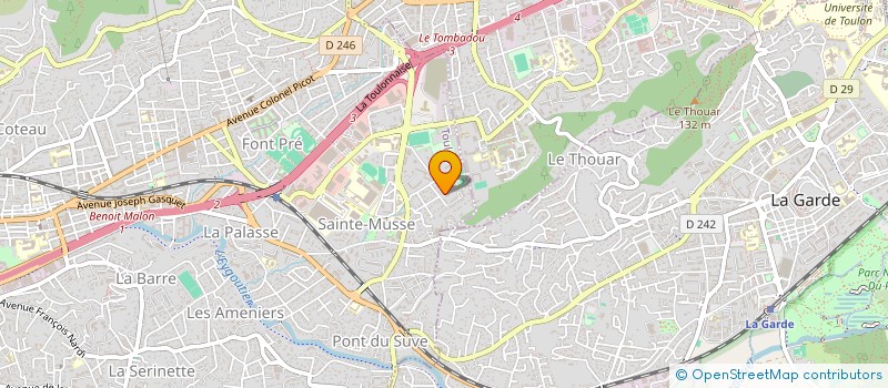 localisation de l'entreprise MONSIEUR CORENTIN BRAENDLIN à TOULON
