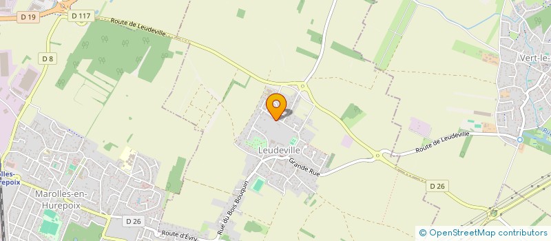 localisation de l'entreprise MONSIEUR CORENTIN BRUGNON  LEUDEVILLE