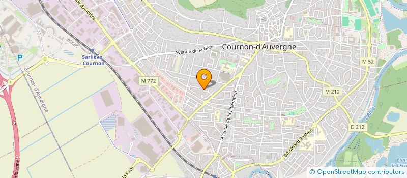 localisation de l'entreprise MONSIEUR CORENTIN BRUN  COURNON-D'AUVERGNE