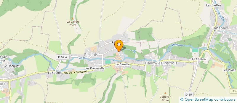 localisation de l'entreprise MONSIEUR CORENTIN BRUNEL  PERNOIS