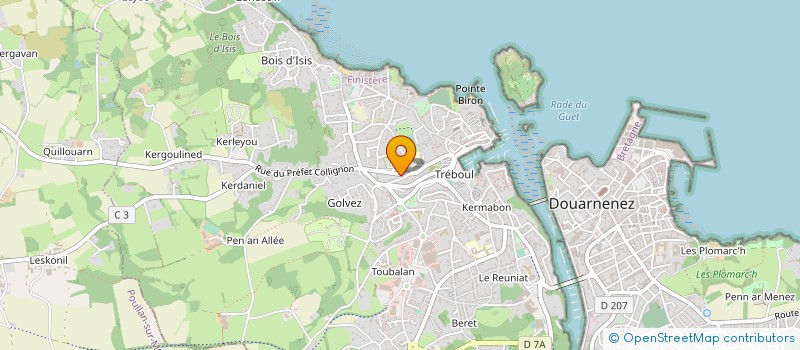 localisation de l'entreprise MONSIEUR CORENTIN BUHANNIC à DOUARNENEZ