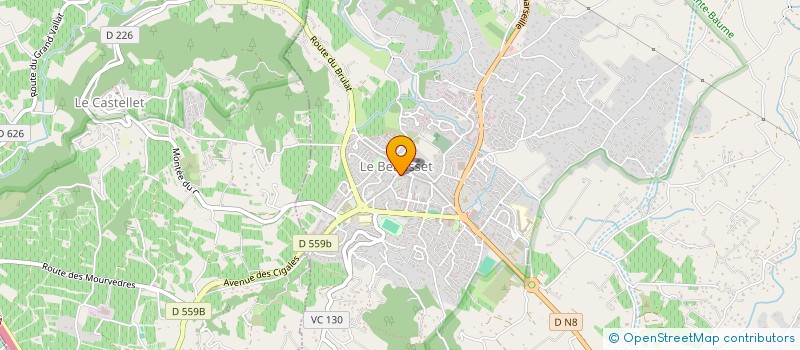 localisation de l'entreprise MONSIEUR CORENTIN CAIRE  LE BEAUSSET