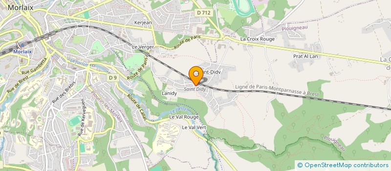 localisation de l'entreprise MONSIEUR CORENTIN CARON  PLOUIGNEAU