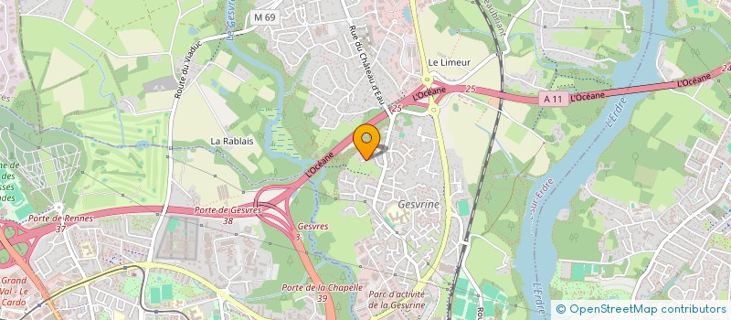 localisation de l'entreprise MONSIEUR CORENTIN CARPENTIER  LA CHAPELLE-SUR-ERDRE