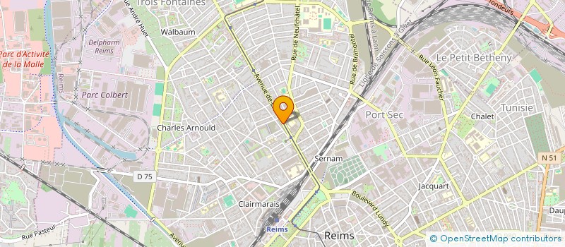 localisation de l'entreprise MONSIEUR CORENTIN CAUUET  REIMS