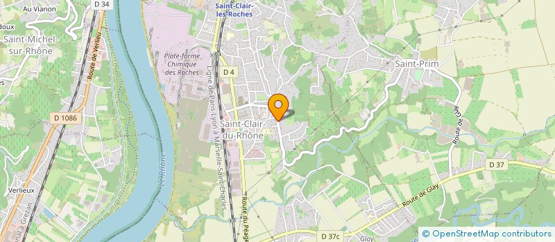 localisation de l'entreprise MONSIEUR CORENTIN CHAMBE  SAINT-CLAIR-DU-RHONE