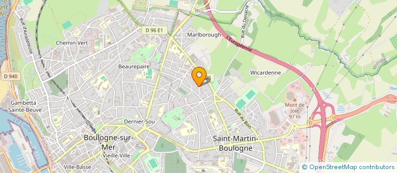 localisation de l'entreprise MONSIEUR CORENTIN CHARPENTIER à BOULOGNE-SUR-MER