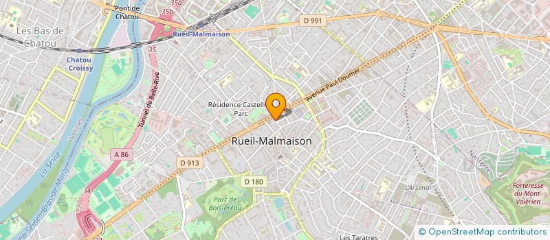 localisation de l'entreprise MONSIEUR CORENTIN CHAUDE à RUEIL MALMAISON
