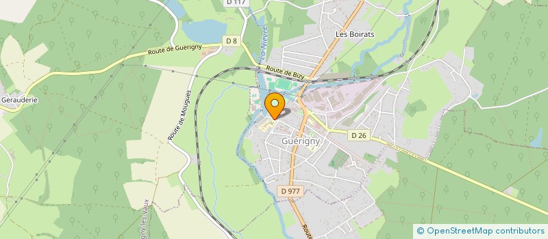 localisation de l'entreprise MONSIEUR CORENTIN CHAUVEAU à GUERIGNY
