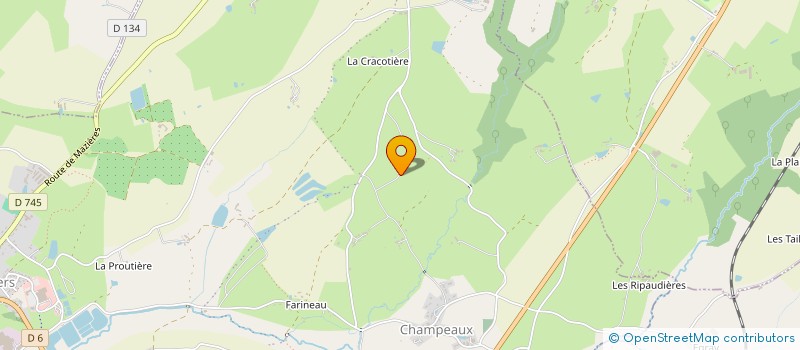 localisation de l'entreprise MONSIEUR CORENTIN CHAUVIN  CHAMPDENIERS