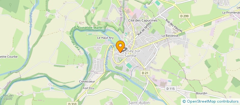 localisation de l'entreprise MONSIEUR CORENTIN CHEDOZEAU à FRESNAY-SUR-SARTHE