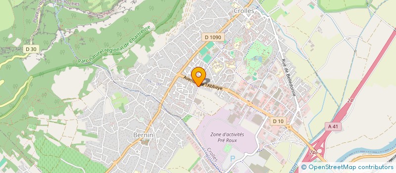 localisation de l'entreprise MONSIEUR CORENTIN CHEVALIER  CROLLES