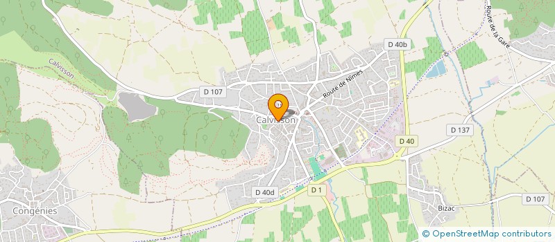 localisation de l'entreprise MONSIEUR CORENTIN CLAUZEL  CALVISSON