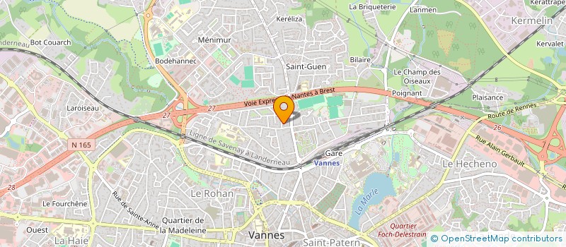 localisation de l'entreprise MONSIEUR CORENTIN CLEMENT à VANNES